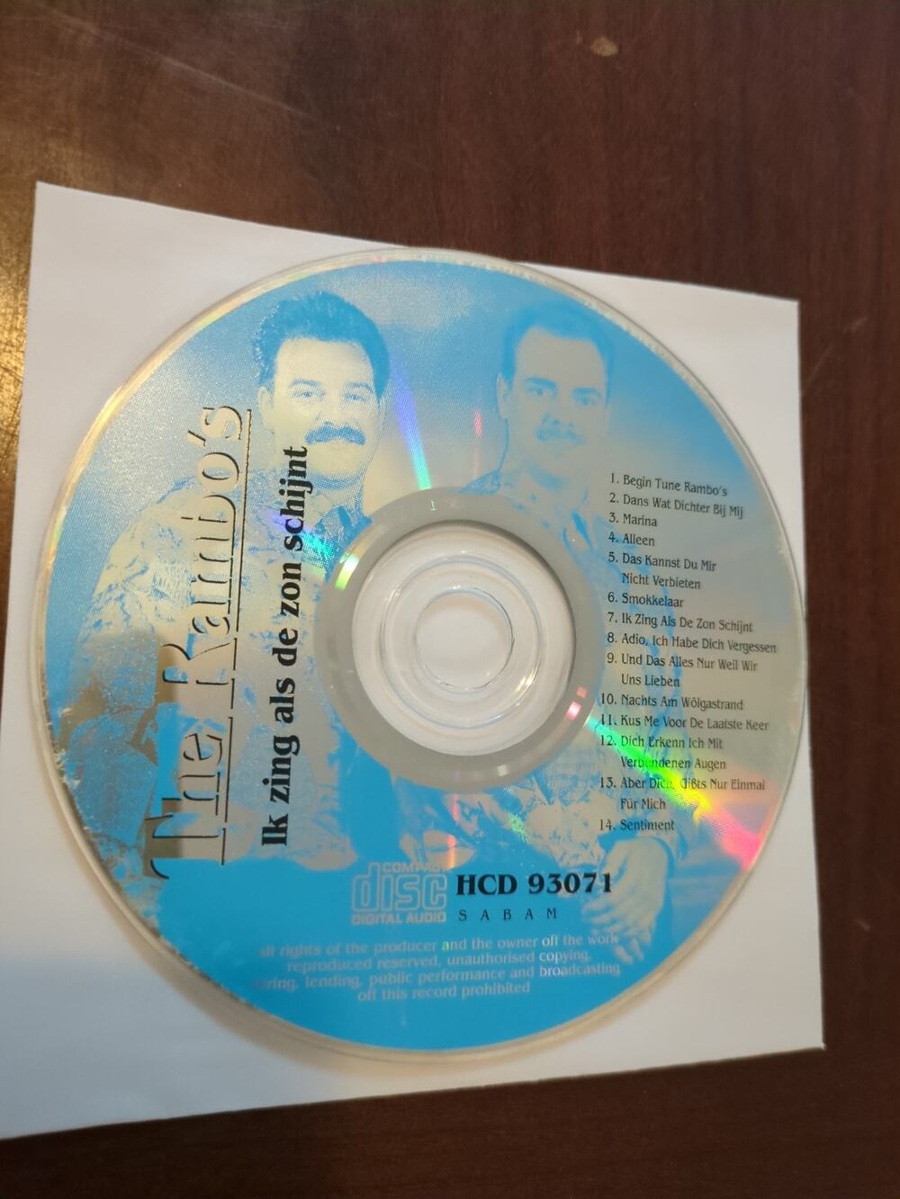 The Rambo'sIk zing als de zon schijnt cd disc only